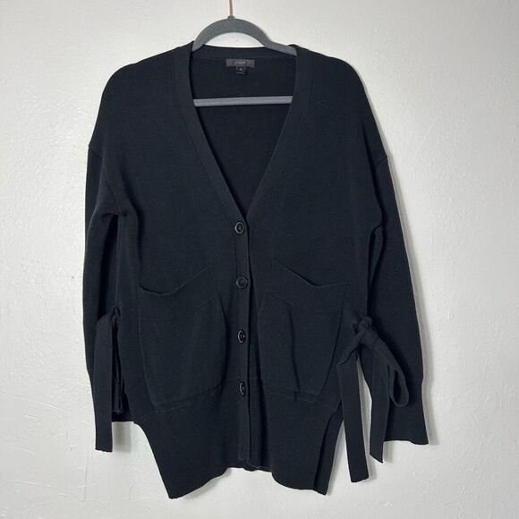 J. Crew slouchy cardigan with side ties size XS - Picture 4 of 9